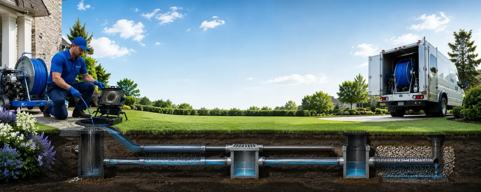 Outdoor drain cleaning information for Boissevain, VA